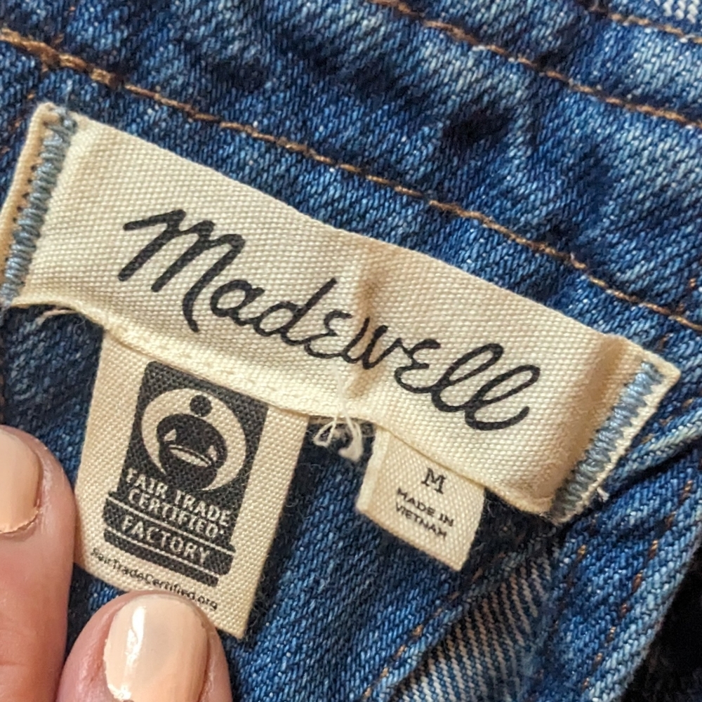 Madewell overall shorts